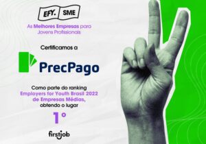 PrecPago é eleita a melhor empresa para Jovens Profissionais pelo segundo ano consecutivo