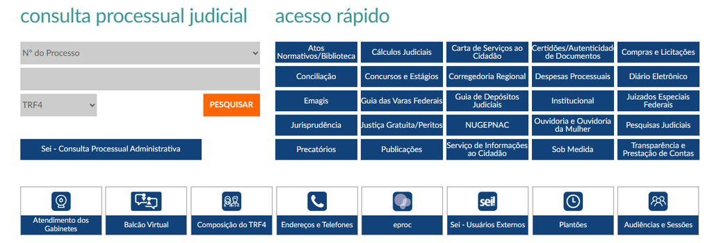 Consulta RPV no TRF4